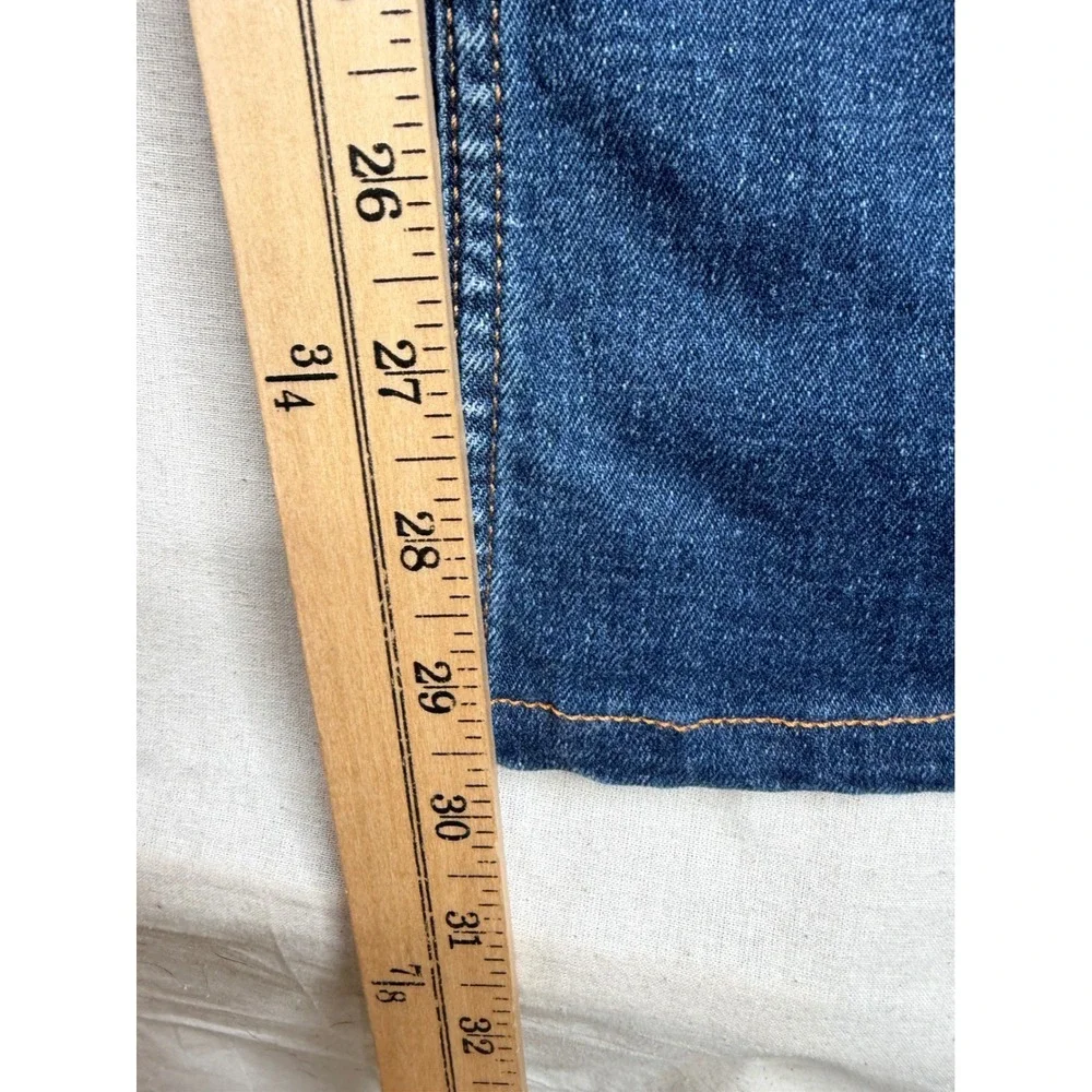 Zara High Rise Straight Leg Jeans size 2 Blue